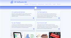 Desktop Screenshot of of-software.ch
